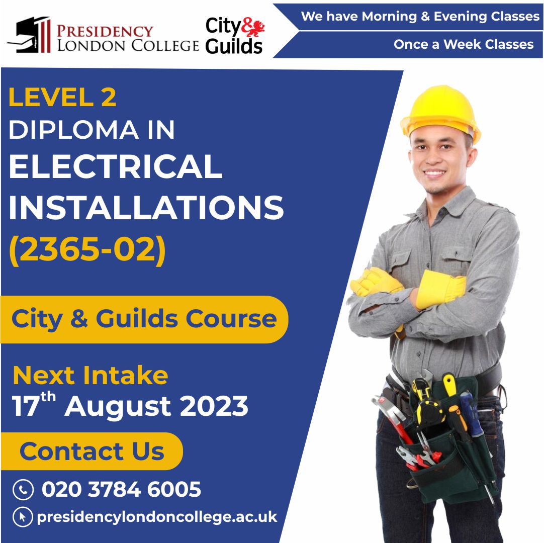 Level 2 Diploma In Electrical Installation Training Courses In London